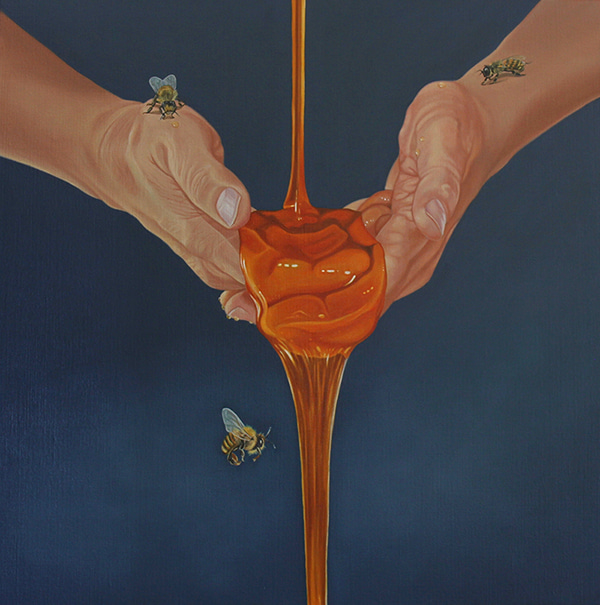 Three Bees by Margaret Ingles | Lethbridge Gallery